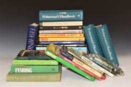 Coarse and general fishing books on ledgering, three volumes of Fisherman's Handbook, Anglers Mail