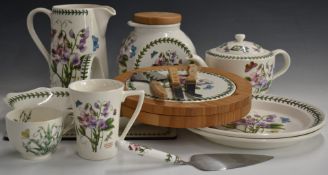 A collection of Portmeirion ceramics, mainly Botanic Garden including boxed bread basket, cake