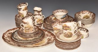 Royal Worcester dinner and tea ware decorated in 'Game Series' pattern