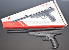 Trevox UX .177 target air pistol with shaped grip, adjustable sights and sound moderator, serial