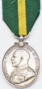 British Army Territorial Force Efficiency Medal (George V) named to 1813 Pte A C Morgan 6th
