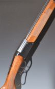 Marocchi .410 under-lever action over and under shotgun with chequered grip and forend, double