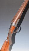 Unnamed 12 bore side by side shotgun with engraved locks, underside, trigger guard, top plate,