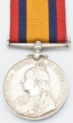 British Army Queen's South Africa Medal 1899 named to 4045 Private J Evans Gloucestershire Regiment