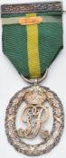British Army Territorial Decoration Medal (George V) hallmarked silver 1911 Garrard & Co London