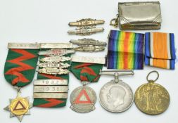British Army WW1 medal pair, comprising War Medal and Victory Medal named to 110992 Driver P.C.