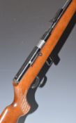 Mauser Model 105 .22 semi-automatic rifle with chequered semi-pistol grip, extended magazine,