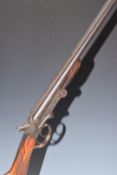 Belgian .410 side by side folding poacher's shotgun with chequered grip and forend, double trigger