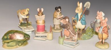 A collection of Border Fine Arts Beatrix Potter figures