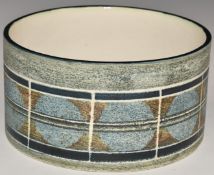 Troika large dish with 'Troika Cornwall' and AX monogram to base, D15 x H9cm