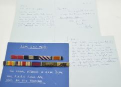 Royal Naval Air Service and Royal Air Force medal ribbon for Air Vice Marshal Eric Bourne Coulter