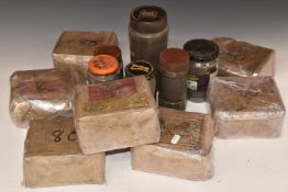 Approximately 56lb of 60, 70, 80 and 90 grade emery grit by Oakeys of London and Canning Birmingham,