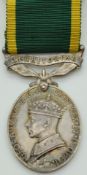 British Army Territorial Efficiency Medal named to 411668 Pte J Ferguson, Royal Military Police