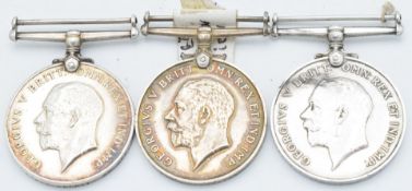 Royal Navy WW1 medals comprising two War Medals named to 173513 T Webber, Chief Petty Officer