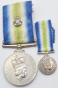 Royal Navy South Atlantic Medal 1982 with rosette named to M A  Simpson D.167339C, H.M.S Fearless,