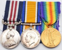 British Army WW1 Gloucestershire Regiment Festubert Military Medal awarded to 25468 Lance Corporal F