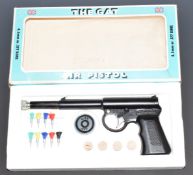 T J Harrington & Co The Gat .177 air pistol, in original box with corks and darts, NVSN