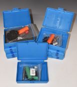 Seven Dillon Precision re-loading conversion kits including 9mm, 8mm Mauser and .650 .38/357, all in