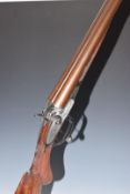 James Bakewell Warrilow of Chippenham Wiltshire 12 bore side by side hammer action shotgun with