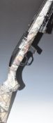 CBC Magtech Model 7022 .22 semi-automatic rifle with chequered semi-pistol grip, magazine, bi-pod,