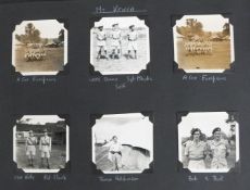 British Army King's African Rifles officer's photograph album containing over 100 photographs