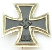 German WW2 Third Reich Nazi Iron Cross with pin back attachment