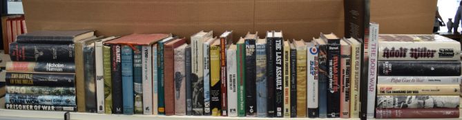 Approximately 46 military books including, Adolf Hitler, John Toland, Rise and Fall of the Third