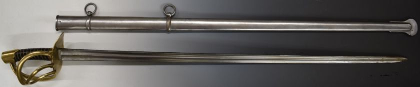 Napoleonic Heavy Cavalry replica sword with scabbard (Year 13) AN XIII, blade 96cm