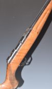 Beretta .22 semi-automatic rifle with chequered semi-pistol grip and 20.5 inch barrel, overall