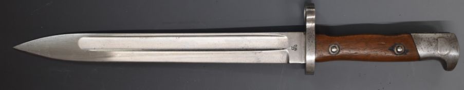 German 71/84 Mauser bayonet with CE WG to ricasso.