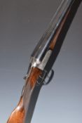 James Bakewell Warrilow of Chippenham Wiltshire 12 bore side by side ejector shotgun with inlaid