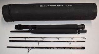 Greys five piece Excursion Boat travelling fishing rod in hard case, 7ft, 20-30lb