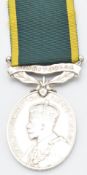 British Army Territorial Efficiency Medal (George V) named to 5177629 Sgt H G Collins 4th