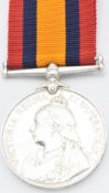 British Army Queen's South Africa Medal 1899 named to 4219 Corporal R Uzzell Gloucestershire