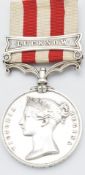British Army Indian Mutiny Medal 1858 with clasp for Lucknow named to Patrick Ryan 97th Regiment
