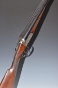 Alex Martin 12 bore side by side ejector shotgun with named and engraved locks, engraved