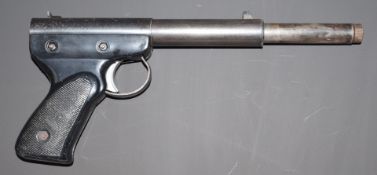 Diana Model 2 .177 air pistol with chequered grips, NVSN.