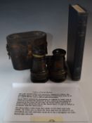 Pair of circa WW1 Naval binoculars, formerly property of Captain H.F. Oliver who became Second Sea