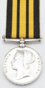 Royal Navy Ashantee Medal 1874 named to J Hawkins Stoker HMS Himalaya 73-74
