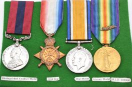 British Army WW1 Neuve Chapelle Distinguished Conduct Medal awarded to 10168 Pte H Andrews, 2nd
