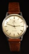 Omega Seamaster gentleman's automatic wristwatch ref. 165.002 with luminous hands, bevelled baton