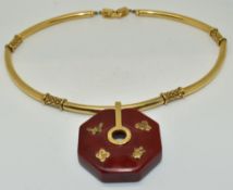 Givenchy Feng Shui Hexagonal Necklace 1976