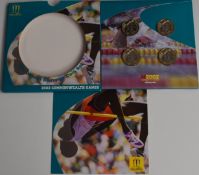2002 Royal Mint Commonwealth Games Manchester uncirculated coin set, in folder