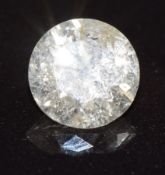 A loose diamond measuring approximately 0.72cts