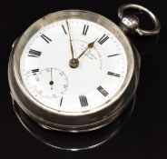 J G Graves of Sheffield The 'Express' English Lever hallmarked silver open faced pocket watch with