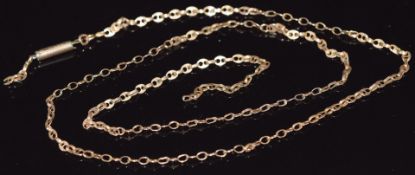 A 9ct rose gold necklace, length 55cm, 4.1g