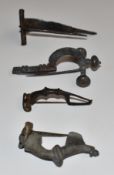 Four Roman brooches including crossbow, large example from Langdon Down etc