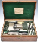 Plated twelve place setting Fiddle pattern canteen of cutlery, some marked West & Son, width of