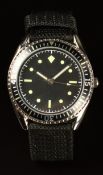 German Naval Commander's military diver's style gentleman's wristwatch with luminous hands and