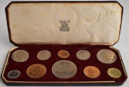 Royal Mint cased Queen Elizabeth II coronation set